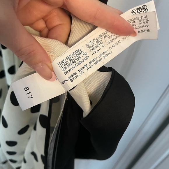 New with tags Zara dress.  White with black polka dots. Size Xs - Picture 13 of 13